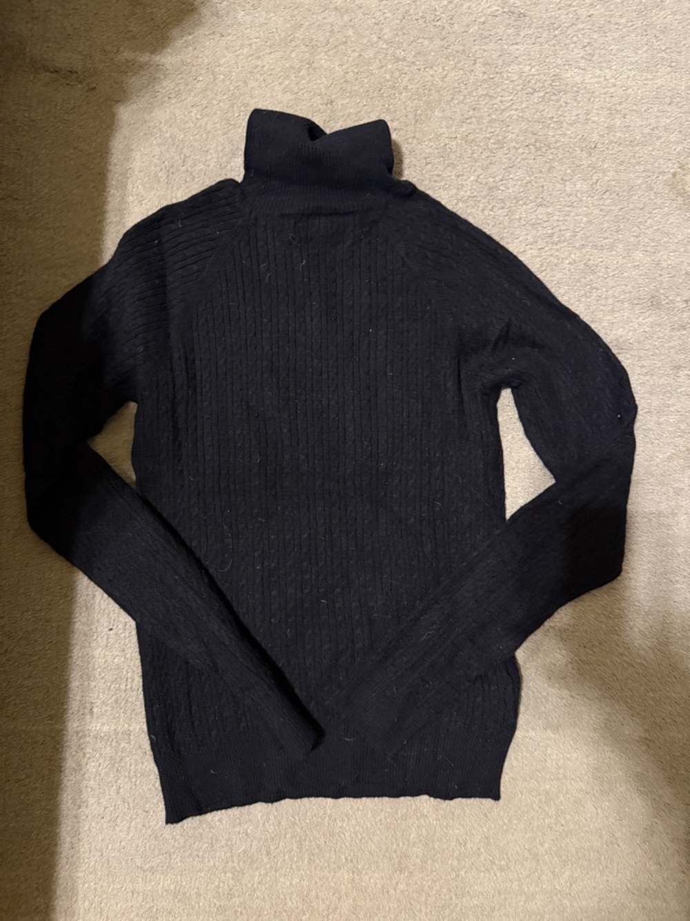United Colors of Benetton Black Ribbed Turtleneck Sweater Women’s Medium